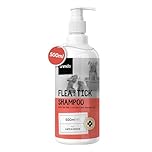 Flea Shampoo Dog & Cats 500 ml - Flea Remedy with Tea Tree Oil - Against Ticks, Fleas & Itching - Alternative to Flea Spray, Tick Collar, Flea Comb - With Coconut Oil, Almond Oil - Natural Ingredients