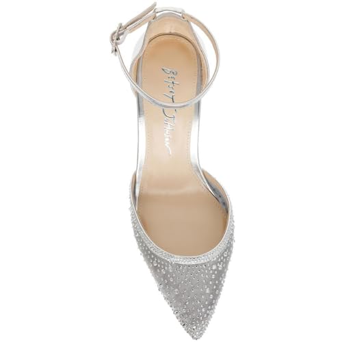 Betsey Johnson Womens Viola Rhinestone Pointed Toe Pumps4