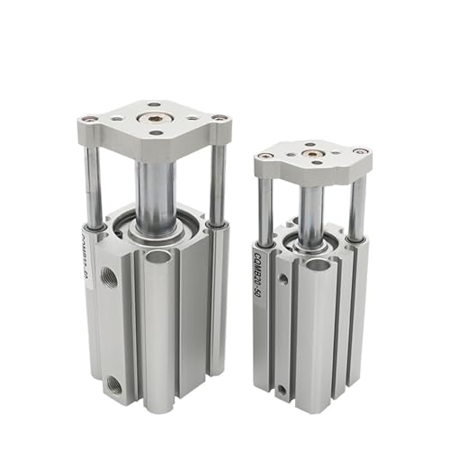 Vérin pneumatique double effet CQMB50 actionneur guidé compact 75mm
