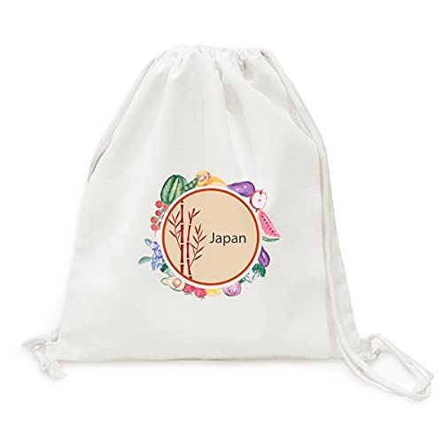 Sac en tissu pliable red bambou Beauty Gift pour fruits et légumes à sangle