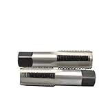 High-Precision Threading Tap Set BSP 2PCS – Steel, BSPT Sizes 1/8″ to 3/4″ – For Plumbing, Automotive & Fluid Systems (3/8)