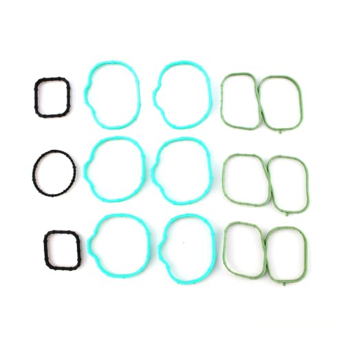 Image of Intake Manifold Gasket Set FIT for 2007-2012 Ford Edge Flex Fusion Taurus Taurus X, 2007-2015 Mazda 6 CX-9, 2007-2012 Lincoln MKS MKT MKX MKZ, 2008-2009 Mercury Sable, MS97118