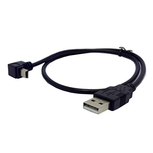 chenyang Mini USB Cable USB 2.0 Male to Mini USB 5 Pin Male 90 Degree UP Angled Charging Data Transfer Extension Cable 0.5M - Image 2