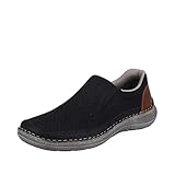 herrenschuhe mokassins slipper schwarz Innenmaterial: Synthetik Rieker Herren 03079 Slipper, blau, 44 EU