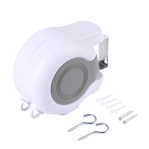 Tendedero para Exteriores - 12,8 Metros Resistente Al Viento Portátil Suministros para El Hogar - Cuerda para Tender Interior - para Secar Ropa Lavado Viaje Autocaravana Pared Habitación Ducha Balcón