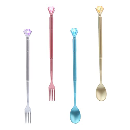 NUOBESTY 8pcs Bolígrafos Gel con Diseño de Cubiertos miniatura 6