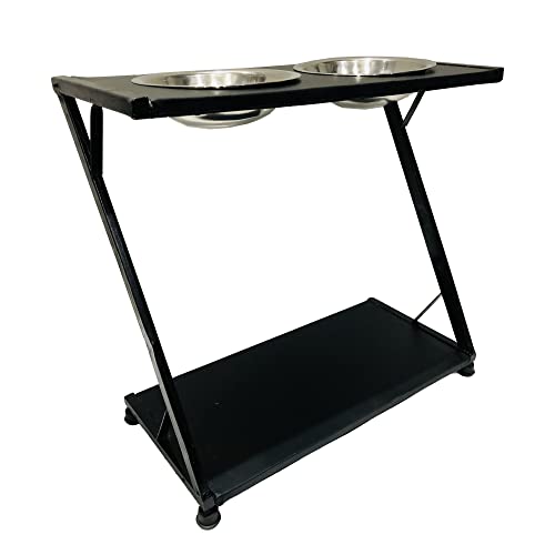 APPLE FURNITURE Beauty Parlour Salon Cutting Barber Double Manicure Padicure Trolley with Wheels and 2 Bowl Heavy Duty Trolley (Black) Z Type - Image 4