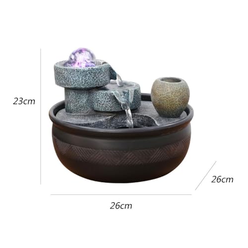 Fuente de escritorio de diseño creativo con rueda de agua elegante 3