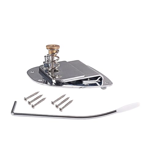 Kisangel Jazz Guitar Bridge Tailpiece Ga426 Tremolo System Electric Guitar Parts Top-loading Saddle