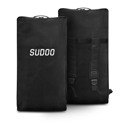 SUDOO Paddle Board Backpack 84L - Premium Waterproof Travel Bag for Inflatable SUP, Kayak & Surfboard Accessories | Heavy-Duty Carrying Backpack with Reinforced Straps & Paddle Storage