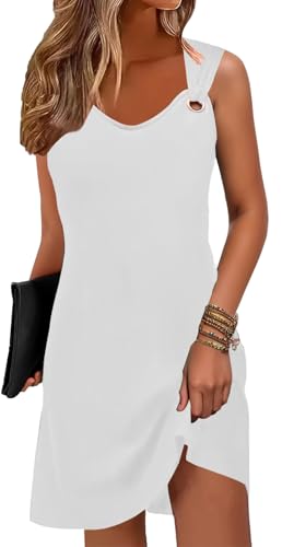 Image of ETCYY Summer Dresses for Women 2026 Vacation Beach Cover Ups Swimsuit Sleeveless Sundresses Casual Loose Tank Sun Dresses
