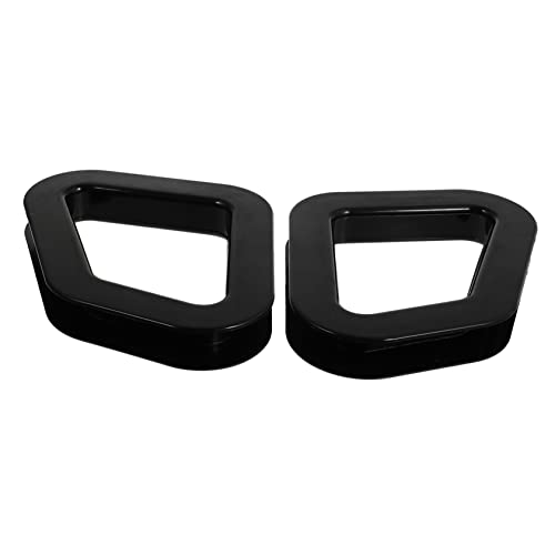TOGEVAL 4pcs Chair Buckle Decorative Fittings for Chair Mountings Office Revolving Chair Black Plastic