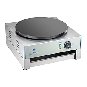 Royal Catering RCEC-3000-E Crêpes maker diameter 40 cm Pannenkoeken Flensjes of Omeletten maker 3.000 W gietijzer…