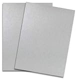 Shine SILVER - Shimmer Metallic Card Stock Paper - 8.5 x 11 - 92lb Cover (249gsm) - 25 PK