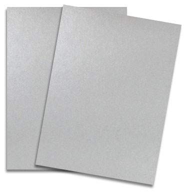 Shine SILVER - Shimmer Metallic Card Stock Paper - 8.5 x 14-92lb Cover (249gsm) - 150 PK