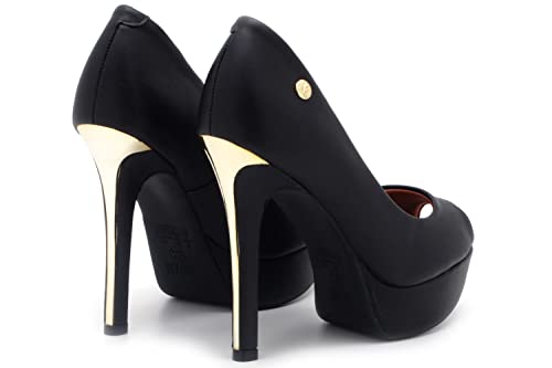 Peep Toe Vizzano Sapato Salto Alto Meia Pata Feminino 1830600