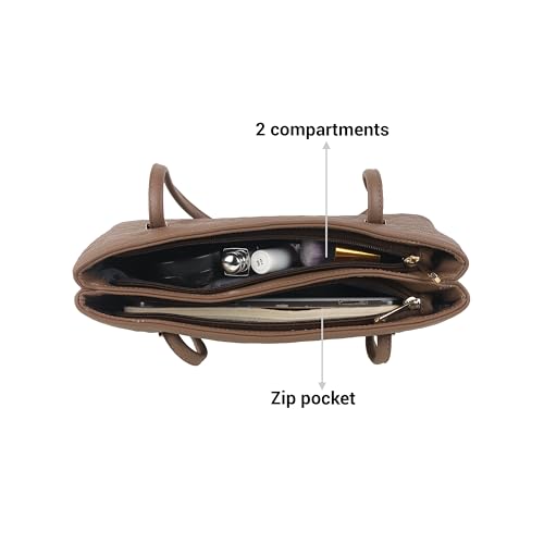 Image of Mochi Women Faux Leather Casual Shoulder Bag with Premium Metal Details