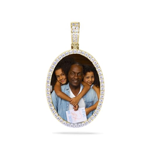 Personalized Engraved Picture Necklace Oval Shaped Portrait Pendant with Engraving Custom Photo Pendant/Photo Customized Necklace2