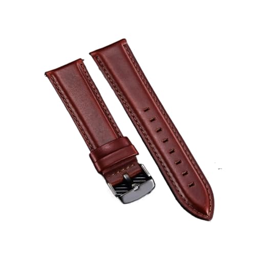 Bracelet de montre en cuir véritable Run Ken pour sublimer vos tenues de bureau