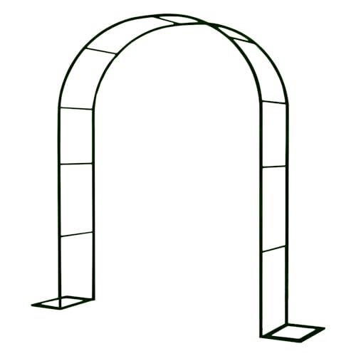 Arche de jardin en métal robuste pour roses, plantes grimpantes et décoration de patio – Disponible en 80 x 200 cm, 160 x 220 cm, 200 x 230 cm, 350 x 220...