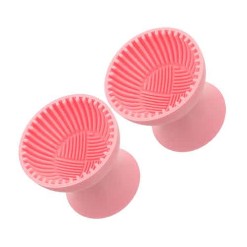 FOMIYES 2Pcs Portable Silicone Makeup Brush Cup Soft Brush Washing Bowl Multi Functional Travel Tool for Brush Cleaning for Beauty Enthusiasts