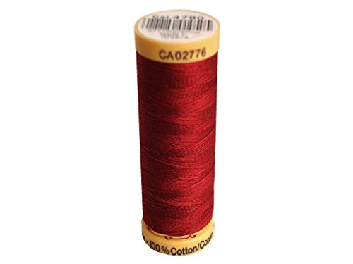 Hilo de algodón natural Gutermann 110 yd color Burgundy