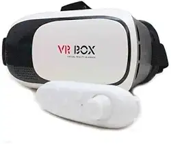 Óculos VR 3D Realidade Virtual com Controle Bluetooth – Compatível com Android e iOS, Ajuste de Foco, Design Confortável e Imersão Total em Jogos e Vídeos