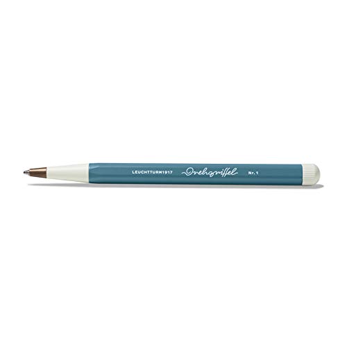 Image of LEUCHTTURM1917 Ball Point Pen Drehgriffel No.1 Stone Blue | Royal Blue Ink, Twist Mechanism, Smooth Writing, Premium Writing Pen, Gift, Journaling, Planner