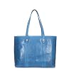 Frye Womens Melissa Shopper Tote Bag, Stylist Large Handbag with Adjustable Strap & Pockets