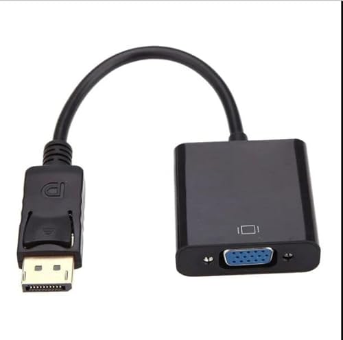 Hdmi to VGA Adapter 1080P Full HD DP Male to VGA Female Video Converter Cable for PC Laptop Desktop Computer Monitor Projector HDTV Windows Display Output