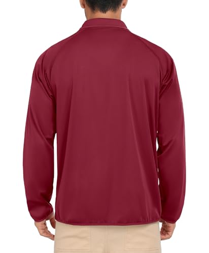 Image of Little Donkey Andy Men's Golf Pullover Windbreaker Quarter Zip Golf Jacket