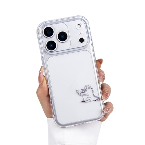 Einaily Hülle für iPhone 17 Case Crystal Clear Handyhülle Mode Chic Herz Muster Ultra Dünn Transparent Klare TPU Silikon Bumper Stoßfest Kratzfest Schutzhülle für iPhone 17 Slim Case Cover