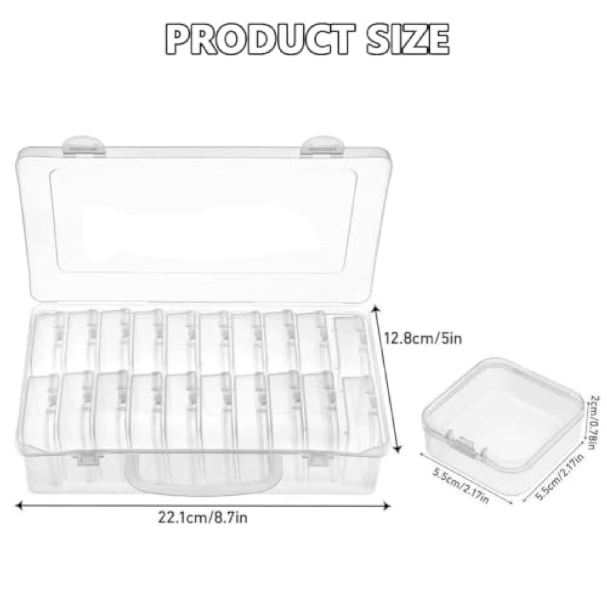 20-Gid Transparent Jewellery Organizer Box for Bracelets