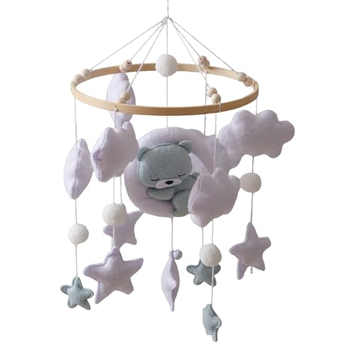 Móvil Para Cuna De Bebé - Móvil Infantil Dormilón - Decoración Portátil Infantil para Habitación de Niños Cuna Dormitorio