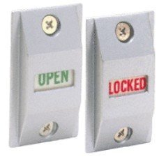 Indicador de cerradura de aluminio CRL DL2177A para puertas
