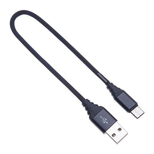 Keple Tipo C Cavo Ricarica Veloce Android Breve Carica Rapida Nylon Intrecciato Caricabatterie per Xiaomi Mi A1 / Mi A2, Mi Mix 3 / Mi Mix 2, Mi 8/8 Pro / 8 Lite/Mi 6 | USB C Alta Velocità (0.25m)