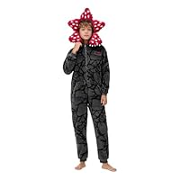 Generic D-Demogorgon Onesie Pajamas Adult Fleece Hooded Jumpsuit One Piece Sleepwear Cute Cosplay Costume Christmas Pjs