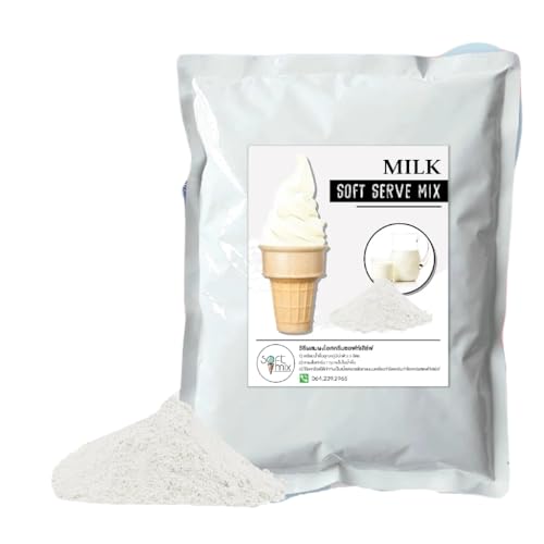 Soft Serve Ice Cream Powder – 1kg Pack, Makes 3.5kg of Ice Cream – Smooth, Creamy & Easy to Make (Milk)