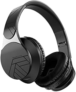 PowerLocus Bluetooth Headphones Over Ear, Wireless Headphones, Foldable Headphone with Hi-Fi Stereo, Built-in Microphone, Soft Earmuffs, Micro SD, Wireless and Wired Headphone for iPhone/iPad/PC/TV