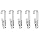 5 Stück Wäschehaken Clips, Tragbare Schrank Organizer Klemmen, Multifunktionale Socken-/Stiefel Kleiderbügel Clips für Badezimmer Kleiderschrank Küche Büro