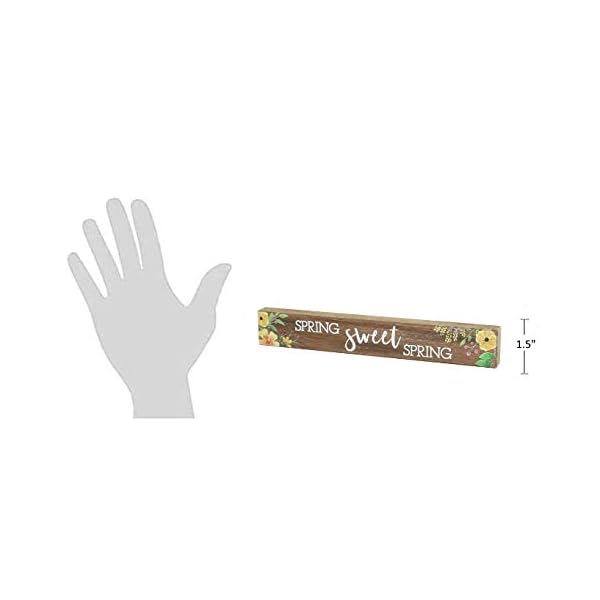 Collins painting rustic wood grain shelf sitter sign wooden tabletop decoration for spring easter home decor  urban country home decor