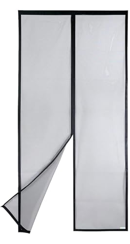 Apalus VP Fliegengitter Tür, Magnet Insektenschutz Balkontür 120x240 cm, 2 x Langlebiger als der Apalus Klassiker, Katzenkrallen Sicher, Stärkere Magneten, 3.8 cm Breites Klettband, Nicht Kürzbar