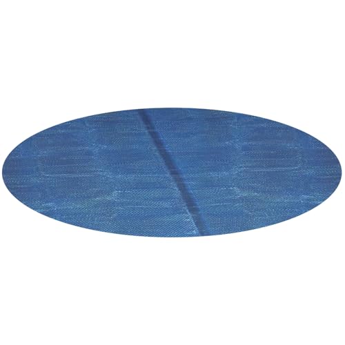 Miganeo Premium Bâche à Bulles Ø 457 cm Rond | Noir/Bleu | découpable | Couverture de Piscine Solaire | Chauffage de Piscine