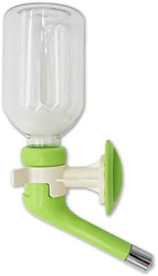 HEYDOU Small Pet Water Bottle No Drip Reusing Safe Drinking Dispenser For Dog,Cat,Rabbit&Other Small Animals (Green)