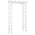 Outsunny 85" Wooden Garden Arbor for Wedding and Ceremony, Outdoor Garden Arch Trellis for Climbing Vines, Fir Wood, White
