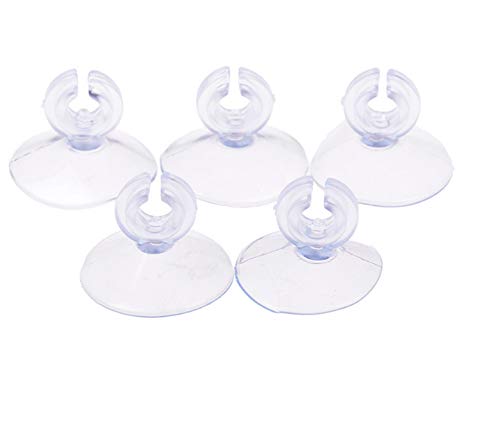AKOAK 10 Pcs Aquarium Suction Cup, Transparent Hose Clamp, Fishbowl Binding Moss Shrimp Nest Cable, Aquarium Accessories