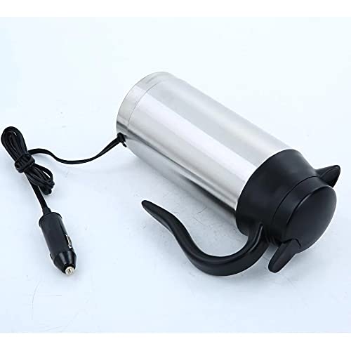 Tetera eléctrica para auto acero doble capa 750ML miniatura 3