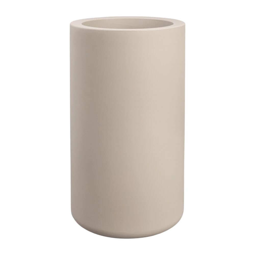 Elho Pure Cilinder High 40 Pot de Fleur - Balanced Beige | Ø 39.5 x H 72.7 cm | Convient à une Utilisation Extérieure