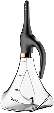 13 Oz Automatic Enema Kit with Easy Grip Design, Anti Back-Flow Enema Douche for Women Men Colon Cleansing Health Care Tool, Innovative Leakproof Douching Bottle Cleaner with 5 Sprinkler 5 Intensities