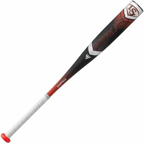 ルイスビルスラッガー カタリスト3 TI 少年軟式バット, 76cm/540g・78cm/560g・80cm/580g, ブラック×レッド, WBL4080010 LJJRCTMBE (76cm540g平均)
